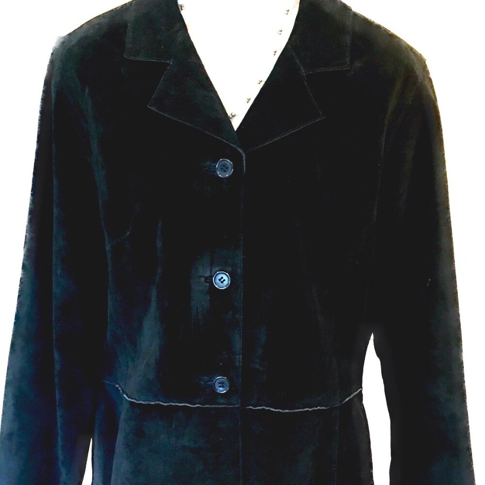 Suede, Black, L. Never Worn
